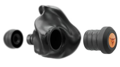 Decibullz Custom Molded Percussive Shooting Filter Earplugs